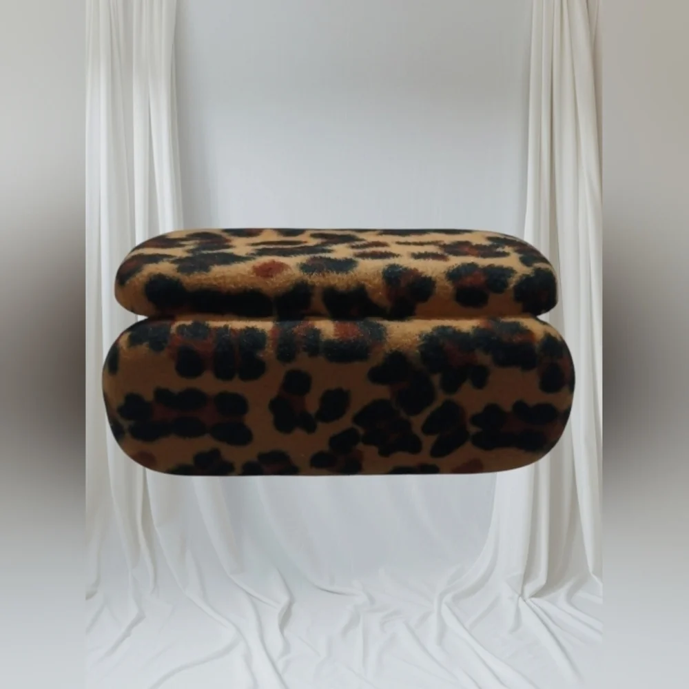 Cheetah Print Eyeglasses Case Brown